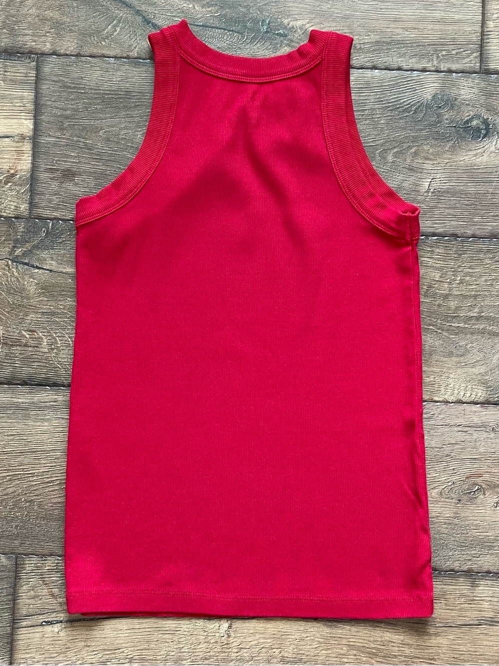 LOFT Bright Red Ribbed Tank - Picture 3 of 4